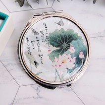 면상희이 자개손거울 자개거울 원형손거울 외국인선물, T9자개손거울(면상희이), 선물포장O