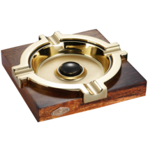 코이바 코히바 쿠바산 시가 재떨이 나무 원목 보관함, 4 슬롯 재떨이 대형