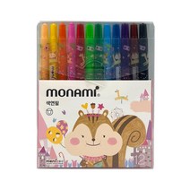 모나미 모니주 샤프식 색연필 여, 12색, 120세트