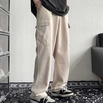일자 카고 힙한패션바지 캠퍼스룩 코디 캐주얼바지 포켓롱팬츠 캐주얼카고팬츠 봄옷 팬츠 남성바지쇼핑몰 캐주얼남친룩 통넓은일자바지 패션 대학생남자코디 남자 가을 봄여름가을바지