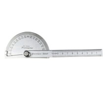 측량 180 학위 스테인레스 스틸 각도기 금속 파인더 눈금자 목공 도구 회전 측정 100/150, 04 green
