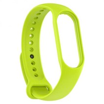 솔리드 밴드 팔찌 Xiao mi Mi Band 7 실리콘 스트랩 손목 5 Wriststrap For Hot, 15 CN add lime green