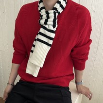 오버핏 피셔맨 라운드 니트 (6color)