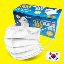 크린테크 국산 일회용 덴탈 마스크 대형 60매 / NB 3중필터, 1box, (성인용) 크린테크 덴탈마스크 6O매