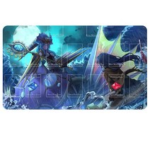 Sabermaster Card Rubber yugioh Mat Duel Gaming Competition Pad Binder Deck 23.6x13.7in (Sky Striker, Eria the Water Charmer