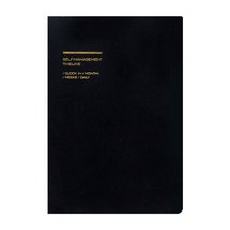 일음쇼핑^^*mSELF MANAGEMENT A5 만년 다이어리(96매)-블랙 x2 플래너 예쁜 디자인 일기장 스케줄러 노트 다용도 데일리일medi^*^, ab*^^선택없는