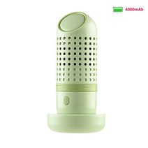 과일세척기 야채세척기 가정용 초음파 새로운 protable 과일 야채 세탁기 캡슐 모양 무선 식품 정수기 살충제 소독 야채, 녹색 4000mah