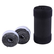 층간소음측정기 1/ 3 미터 와이어 덕트 소프트 조절 후크 및 루프 사무실 책상 케이블 커버 바닥/매트 카펫, 03 Black 1 adhesive