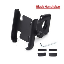 VESPA GTS250 GTS300 LXV50 Sprint Primavera 50 25 오토바이 액세서리 핸들 바 휴 전화 홀더 GPS 스탠드, 02 Black handlebar