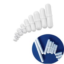 교반기 탁상 마그네틱 드릴 PTFE 자기 교반기 믹서 흰색 막대 실험실 바 플레이트 자석, 05 7x15mm