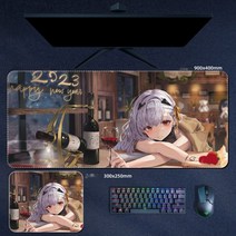 승리의 여신 Nikke 게임 승리의 여신 니케 캐릭터 굿즈 장패드 마우스패드 모음, 800x300mm, 3mm, N, 1개