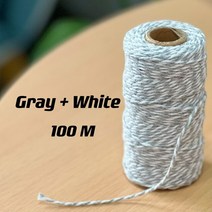 줄다리기줄 단체게임 밧줄 굵은 동아줄 운동회 레이크레이션용품 마크라메 코드 2mm 코튼 110 야드 공예용 천연 로프 벽걸이 선물 포장 웨딩 장식, [01] 2mm 100meters, [12] Purple
