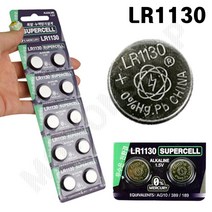 LR1130 건전지 단추 동그란 차키 자동차키 손목시계 배터리 1.5V 원형건전지 동전건전지, 1개