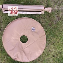 밀집 초가 파라솔 받침대 고정용 물 모래 주머니, 흰색 큰 삼각형 + 회색 물 주머니