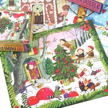 숲속의 크리스마스 36피스 미니퍼즐 3세이상, 없음