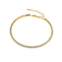 갑상선 목걸이 초커 여성 라인 석 실버 컬러 웨딩 신부 파티 스탈 칼라 체인 쥬얼리