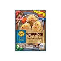 오뚜기 혼밥 아이간식 오즈키친 게살크래미주먹밥 500G 엄마손맛 자취템 소풍 피크닉 한끼식사 바쁜아침식사, 22개