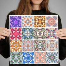 북유럽 타일스티커 16장SET 셀프 인테리어 베스테로스, 6CM-16개SET