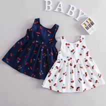 아기 소녀 드레스 민소매 여름 해변 복장 1 년 생일 파티 유아 소녀 캐주얼웨어 의류 Vestido Infantil 12 24M
