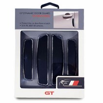 외제차 스포츠차 고급 차량문콕방지 새차준비물 SUV 아반때 제네시스 자동차 잘붙이는, 1개, 오토컴GT도어가드(레이싱 블랙4P)