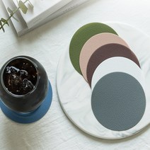 국산 실리콘 티코스트10cm 코스타 인테리어촬용소품, 실리콘 원형 컵받침 브릭레드
