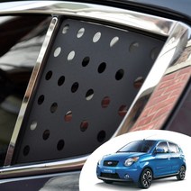 어른킹 뉴모닝 C필러 윈도우 스포츠 플레이트 데칼 스티커 자동차 타공 랩핑 시트지, 뉴모닝-카본블랙(C필러/노멀타입), 1개