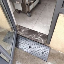 경계석 차량진입판 계단 휠체어 경사로 진입판 등반, 길이 98 폭 30 높이 8cm, 1개