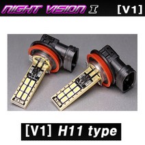 믹스 LED 안개등 V1 믹스 LED 안개등 V1 야간운전 포그전구 램프등 시인, 2개입, H11타입