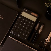 BLACK 블랙 디자인 전자 계산기 [GODSHOP 심플 사무용 미니 예쁜 컬러 문구 무지계산기], 단품, 상세페이지 참조