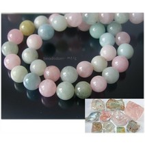 고급천연원석 모거나이트 아쿠아마린 베릴 원석팔찌 DIY, 10mm(1줄:39~40개)