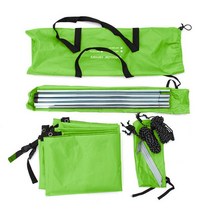 몽골텐트 캐노피천막 대형 캠핑 행사용 업소용 투명비닐천막 테라스 캠핑 사이드 자동차 지붕 상단 텐트, 09 Green_03 300x200cm