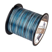 헤라클레스 낚시 라인 4 가닥 300M PE 꼰 와이어 Pesca 멀티 필라멘트 6-100LB 바다 바닷물 잉어 낚시 코드, 15 Camo Blue_10 7.0