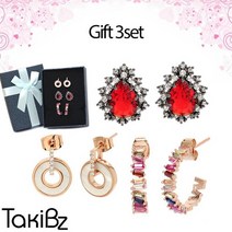 타키비즈 Gift 엔젤리나 로드쉽 러브 귀걸이3세트