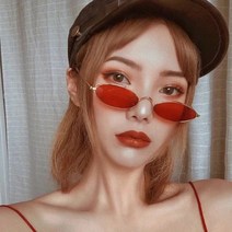 안경테 남여 작은 프레임 타원형 선글라스 금속 바다 선글라스 유행 패션 안경 UV400 안경 패션 숙녀 드라이버 고글