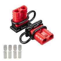 자동차 배터리 배터리 트레일러 내구성 퀵 커넥터 키트 전원 케이블 충전 플러그 600V 윈치 50A 2 개, 01 2PCS, 01 2PCS