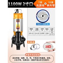 오수 펌프 축산 오물 절단 펌핑 분뇨 슬러지펌프, 슬러리 펌프-1100W(2인치)