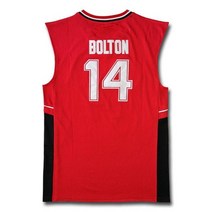 농구 나시 져지 바지 반바지 반팔 반티 민소매 저지 티 셔츠 복zac efron troy bolton east high school wildcats no 14 red retro