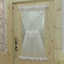 레이스 장구커튼 가로90cm 세로 맞춤제작 주방 작은창커튼