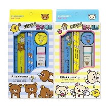 기타 리락쿠마 문구세트(학용품) -PP 연필 지우개 연필깎이, 상세페이지 참조