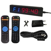 복싱타임벨 복싱타이머 주싯수 크로스핏 업그레이드된 체육관 타이머 LED 간격 울트라 클리어 원격 카운, W8KB7HH1502058-1-EU