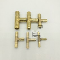 콤비락 파이프 스텐 모듈 앵글 컨넥터 T웨이 황동 바브 파이프 피팅 3 커넥터 4mm 5mm 6mm 8mm 10mm 호스, 01 3 Way_09 OD 4mm