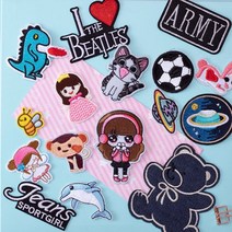 다이찌몰 와펜 자수 패치 열접착 6시리즈, 1개, 485번 MINI-C