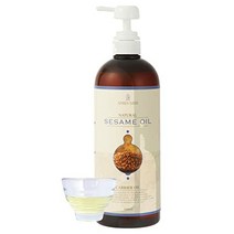 세사미 오일 1000ml 무첨가 천연 100% 아유르베다 파라벤 프리/마사지 오일/캐리어 오일/베이스 오일 아로마 마사지 오일 아로마 오일 업무용 1L 아프레미디 스킨케어 피부]