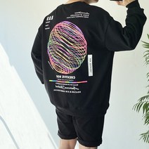데일트 써클 남자 오버핏 프린팅 맨투맨 6컬러