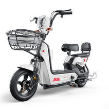 전기 자전거 전동 접이식 배달용 경량 출퇴근 자전거 피닉스 소형 표준 48v 이륜 성인 스쿠터 배터리, 12아, 펄 화이트 -- 20a TiannengChaowe