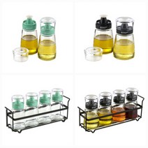 시노글라스 스마트 오일병 블랙 그린 160ml 2p 5p 세트 식초 간장 오일 소스통, 스마트 오일병 블랙 160ml 5P세트