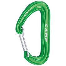 CAMP Nano 22 와이어게이트 카라비너 - 그린, 녹색