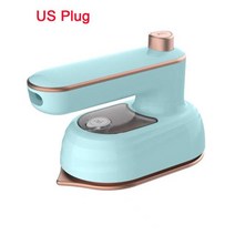 무선미니다리미 미니 스팀 다리미 휴대용 습식 및 건식 이중 고온 증기 발생기 휴대용 의류 기선 홈 여행 88, 하늘색 우리