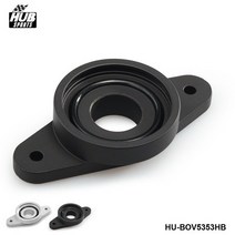 자동차 차량 블로우오프밸브Jdm BOV 플랜지 어댑터 블로우 오프 밸브 SSQV 스바루 임프레자 WRX 08-14 HU-B, 02 Black