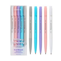 동아 밀키 스피디볼 0.5mm 5색 세트, 4개